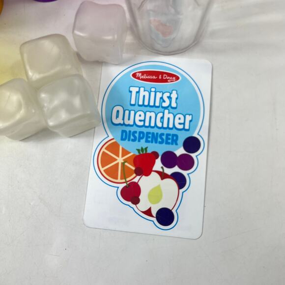 Melissa & Doug Thirst Quencher Dispenser Replacement Cups Ice Cubes Juice Parts - Picture 3 of 5